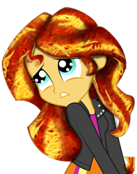 Size: 793x1007 | Tagged: safe, edit, sunset shimmer, equestria girls, food, hair, pasta, simple background, solo, spaghetti, sunset shimmer dressing up as food, transparent background