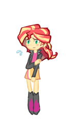 Size: 300x556 | Tagged: safe, artist:baekgup, sunset shimmer, equestria girls, rainbow rocks, solo