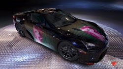 Size: 1280x720 | Tagged: safe, pinkie pie, earth pony, pony, car, forza motorsport 4, itasha, lexus, lexus lf-a