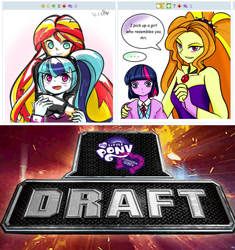 Size: 522x555 | Tagged: safe, artist:vvw84, edit, screencap, adagio dazzle, sonata dusk, sunset shimmer, twilight sparkle, equestria girls, rainbow rocks, sleeveless, strapless, wwe