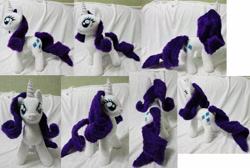 Size: 4000x2691 | Tagged: safe, artist:rens-twin, rarity, pony, irl, photo, plushie, solo