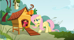 Size: 641x348 | Tagged: safe, artist:capnpea, edit, edited screencap, screencap, big macintosh, fluttershy, earth pony, pegasus, pony, fimbriae, fluttermac, male, shipping, stallion, straight, wat