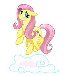 Size: 1158x1158 | Tagged: safe, artist:lelittleluna, fluttershy, pegasus, pony, blushing, female, mare, pink mane, yellow coat