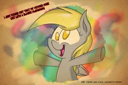 Size: 1305x870 | Tagged: safe, artist:epulson, derpy hooves, pegasus, pony, female, mare, wat