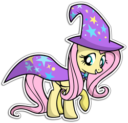 Size: 1594x1535 | Tagged: safe, artist:kennyklent, fluttershy, pegasus, pony, cape, clothes, costume, solo, the great and powerful