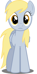 Size: 1855x3700 | Tagged: safe, artist:felix-kot, derpy hooves, pegasus, pony, confused, female, mare, simple background, solo, transparent background, underp, vector