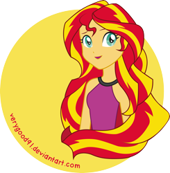 Size: 3551x3622 | Tagged: safe, artist:verygood91, sunset shimmer, equestria girls, clothes, female, solo, two toned hair