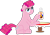 Size: 994x689 | Tagged: safe, artist:alkemyfreak, pinkie pie, earth pony, pony, coffee, hair curlers, morning ponies, mug, solo