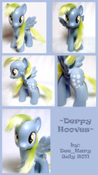 Size: 2483x4443 | Tagged: safe, artist:deekary, derpy hooves, pony, brushable, custom, irl, photo, solo, toy