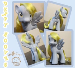 Size: 767x700 | Tagged: safe, artist:autumnalone, derpy hooves, pony, brushable, custom, irl, photo, solo, toy