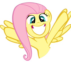 Size: 800x704 | Tagged: safe, artist:haloreplicas, fluttershy, pegasus, pony, irrational exuberance, simple background, transparent background, vector