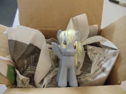 Size: 691x518 | Tagged: safe, artist:modern-warmare, derpy hooves, pony, brushable, custom, irl, photo, toy