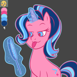 Size: 1500x1500 | Tagged: safe, artist:itsnotdaijoubu, starlight glimmer, pony, unicorn, emoji, limited palette, mirror, reference sheet, solo, tongue out