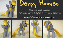 Size: 900x542 | Tagged: safe, artist:kanamai, derpy hooves, pony, brushable, custom, irl, photo, solo, toy