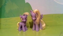 Size: 798x450 | Tagged: safe, artist:fields4mint, derpy hooves, dinky hooves, pony, brushable, custom, irl, photo, toy