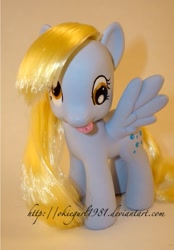 Size: 431x618 | Tagged: safe, artist:okiegurl1981, derpy hooves, pony, brushable, custom, irl, photo, solo, toy