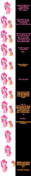 Size: 1000x5592 | Tagged: safe, artist:undead-niklos, pinkie pie, scootaloo, earth pony, pony, comic:pinkie pie says goodnight, comic, pink text