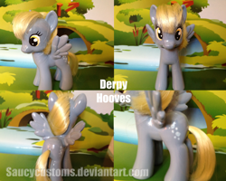 Size: 900x720 | Tagged: safe, artist:saucycustoms, derpy hooves, pony, brushable, custom, irl, photo, solo, toy