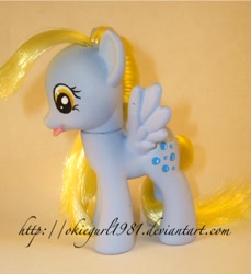 Size: 428x467 | Tagged: safe, artist:okiegurl1981, derpy hooves, pony, brushable, custom, irl, photo, solo, toy