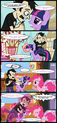 Size: 594x1280 | Tagged: safe, artist:mixermike622, derpibooru import, pinkie pie, twilight sparkle, earth pony, pony, angry, comic, crossover, dan, dan vs, dan vs fim