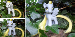 Size: 990x495 | Tagged: safe, artist:lichiba, derpy hooves, pony, brushable, custom, irl, photo, solo, toy