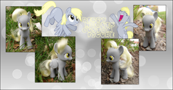 Size: 900x469 | Tagged: safe, artist:asukatze, derpy hooves, pony, brushable, custom, irl, photo, solo, toy