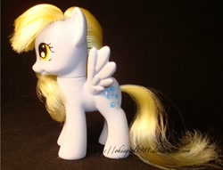 Size: 587x448 | Tagged: safe, artist:okiegurl1981, derpy hooves, pony, brushable, custom, irl, photo, solo, toy