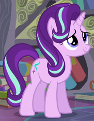 Size: 344x444 | Tagged: safe, edit, edited screencap, screencap, starlight glimmer, pony, unicorn, the crystalling, cropped, solo