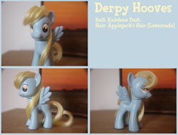 Size: 1875x1419 | Tagged: safe, artist:baked-bads, derpy hooves, pony, brushable, custom, irl, photo, solo, toy