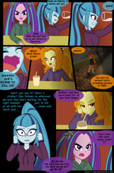 Size: 900x1360 | Tagged: safe, artist:jacky-bunny, adagio dazzle, aria blaze, sonata dusk, sunset shimmer, equestria girls, rainbow rocks, comic, magic of the sirens, panic, the dazzlings