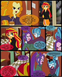 Size: 900x1121 | Tagged: safe, artist:jacky-bunny, adagio dazzle, aria blaze, sonata dusk, sunset shimmer, equestria girls, rainbow rocks, comic, magic of the sirens, the dazzlings