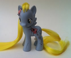 Size: 2136x1736 | Tagged: safe, artist:eponyart, derpy hooves, pony, zombie, brushable, custom, irl, photo, solo, toy