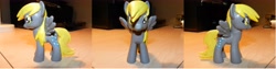 Size: 7784x1960 | Tagged: safe, artist:rion-noire, derpy hooves, pony, brushable, custom, irl, photo, solo, toy