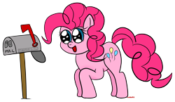 Size: 3761x2178 | Tagged: safe, artist:chibi95, pinkie pie, earth pony, pony, solo