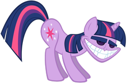 Size: 1024x671 | Tagged: safe, derpibooru import, twilight sparkle, pony, unicorn, female, freaky fred, horn, mare, purple coat, purple mane, solo