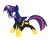 Size: 3000x2400 | Tagged: safe, artist:lanceomikron, derpibooru import, twilight sparkle, batgirl, batman, batmare, crossover, parody, simple background, solo, transparent background, vector, voice actor joke