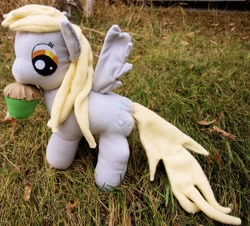 Size: 3027x2736 | Tagged: safe, artist:agony-roses, derpy hooves, pegasus, pony, female, irl, mare, muffin, photo, plushie, solo