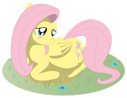 Size: 900x694 | Tagged: safe, artist:xniclord789x, fluttershy, pegasus, pony, pregnant, simple background, transparent background