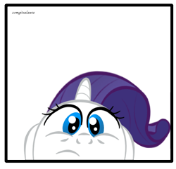 Size: 626x604 | Tagged: safe, artist:zomgitsalaura, rarity, pony, unicorn, female, horn, mare, white coat