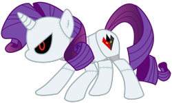 Size: 2748x1652 | Tagged: safe, artist:frankleonhart, rarity, pony, robot, unicorn, simple background, solo, transparent background, vector