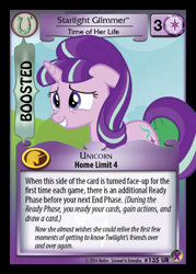 Size: 358x500 | Tagged: safe, starlight glimmer, pony, unicorn, card, ccg, enterplay, floppy ears, merchandise, trading card