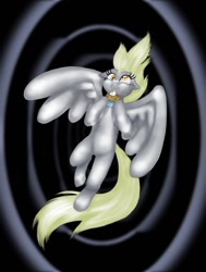 Size: 800x1061 | Tagged: safe, artist:22bubble-eyes22, derpy hooves, pegasus, pony, cream cheese, female, mare, muffin