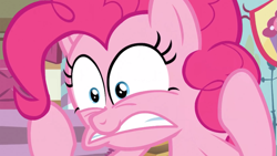 Size: 1273x717 | Tagged: safe, screencap, pinkie pie, earth pony, pony, wonderbolts academy, ancient aliens, giorgio a. tsoukalos