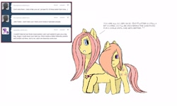 Size: 1600x960 | Tagged: safe, artist:the hated filly flutter, fluttershy, oc, oc:flutter, pegasus, pony, daughter, mother