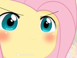 Size: 2675x2009 | Tagged: safe, artist:yuki endo, fluttershy, anthro, ambiguous facial structure, face, gununu, high res, meme, reaction image