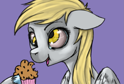 Size: 897x615 | Tagged: safe, artist:colorlesscupcake, derpy hooves, pegasus, pony, female, mare, solo, unshorn fetlocks