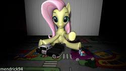 Size: 3840x2160 | Tagged: safe, artist:mendrick94, derpibooru import, fluttershy, rainbow dash, twilight sparkle, pegasus, pony, 3d, car, police, police car, source filmmaker