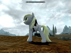 Size: 1024x768 | Tagged: safe, artist:zdzichorowerzysta, derpy hooves, pegasus, pony, female, mare, mod, skyrim, the elder scrolls