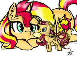 Size: 2400x1800 | Tagged: safe, artist:kikirdcz, sunset shimmer, pony, unicorn, brushable, solo, toy