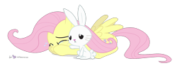 Size: 1350x525 | Tagged: safe, artist:dm29, angel bunny, fluttershy, pegasus, pony, comforting, crying, duo, simple background, transparent background, vector